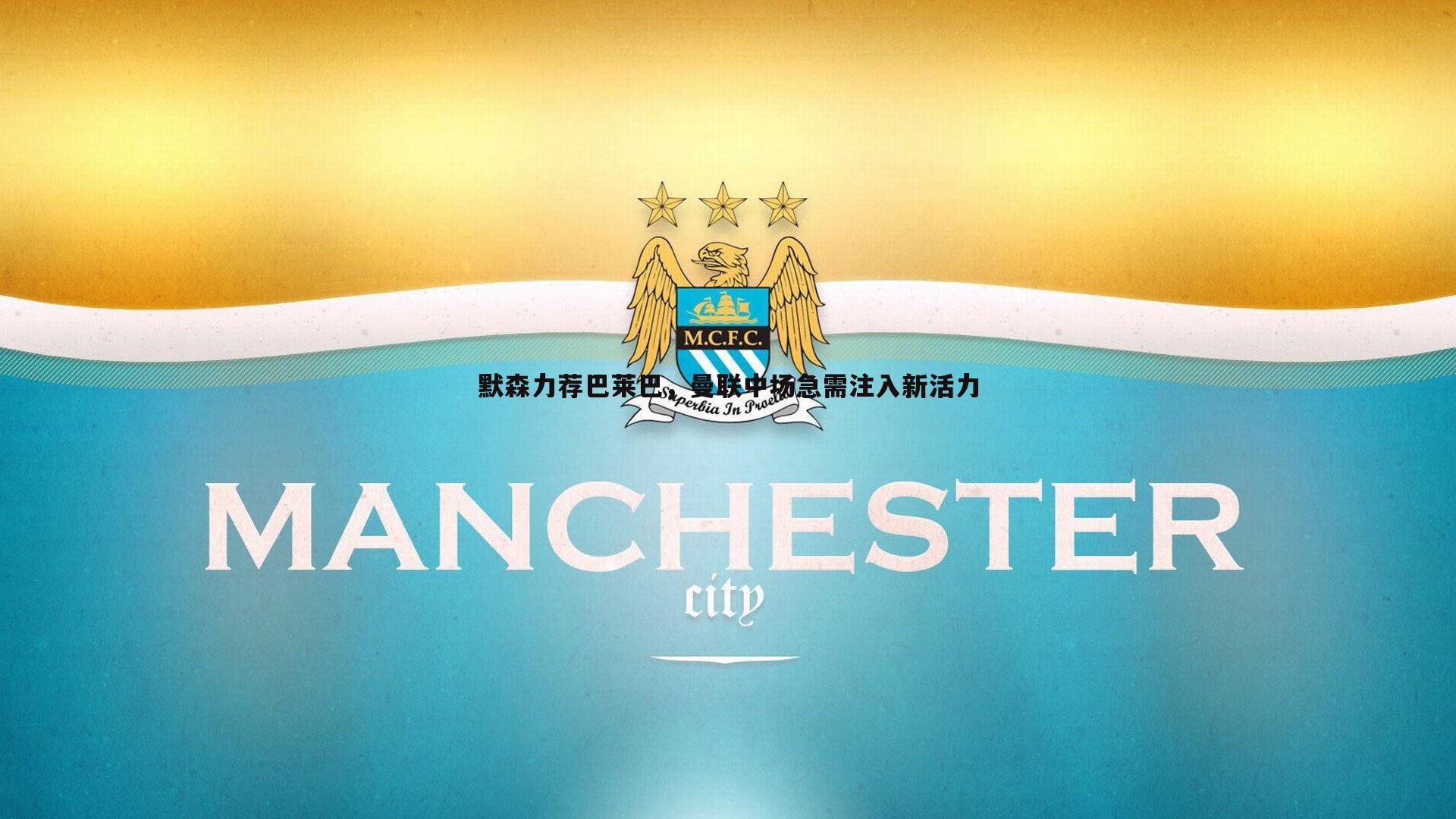 默森力荐巴莱巴，曼联中场急需注入新活力